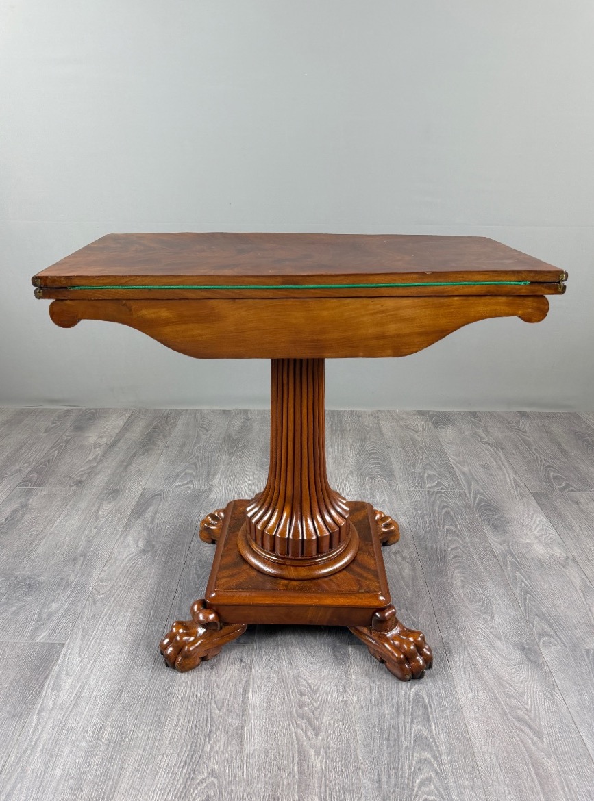 Mahogany Game Table, 19th Century-photo-6