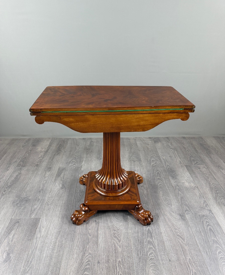 Mahogany Game Table, 19th Century-photo-7