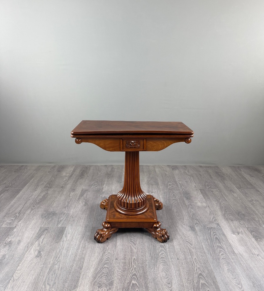 Mahogany Game Table, 19th Century