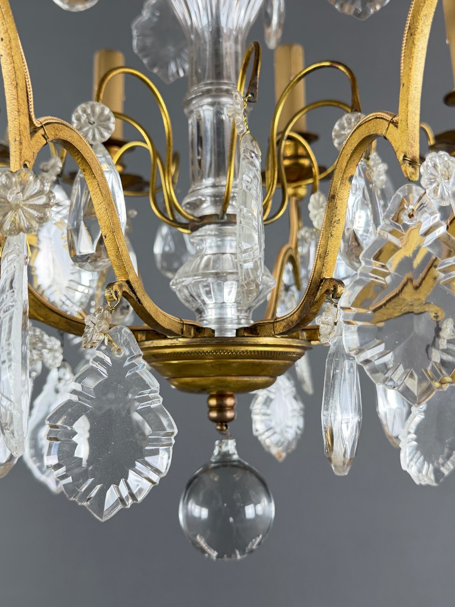 Louis XV-style Pendant Chandelier, 19th Century-photo-4