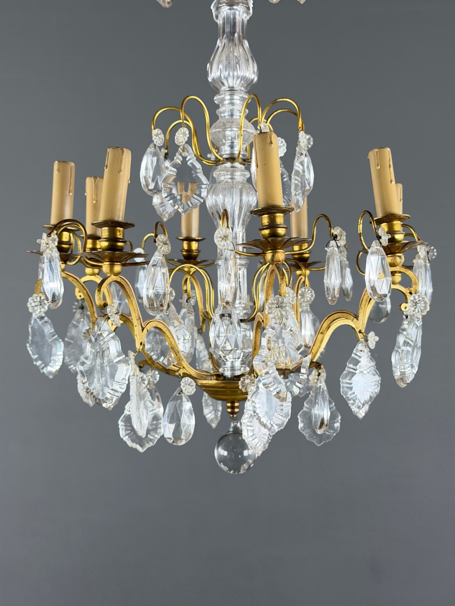 Louis XV-style Pendant Chandelier, 19th Century-photo-3