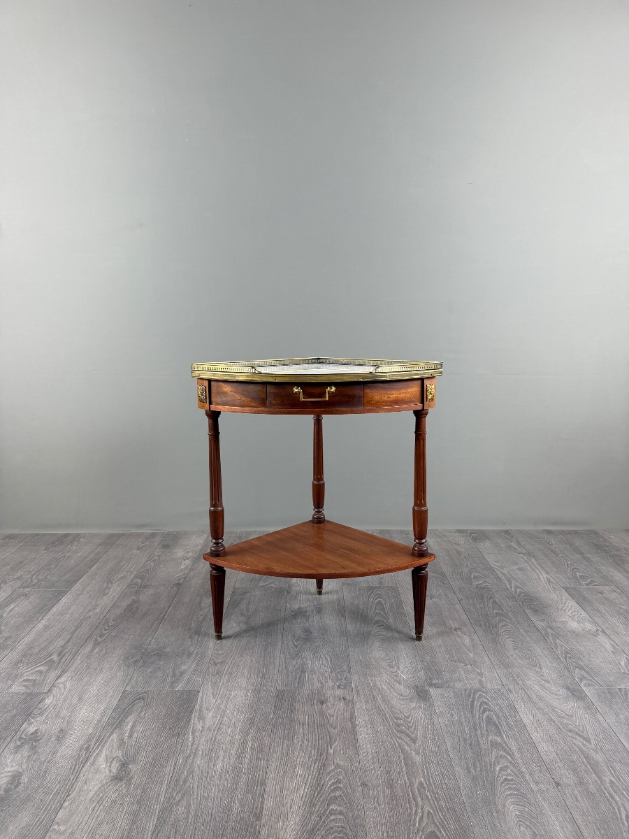 Table d’appoint d’angle de style Louis XVI, XIXe siècle-photo-4