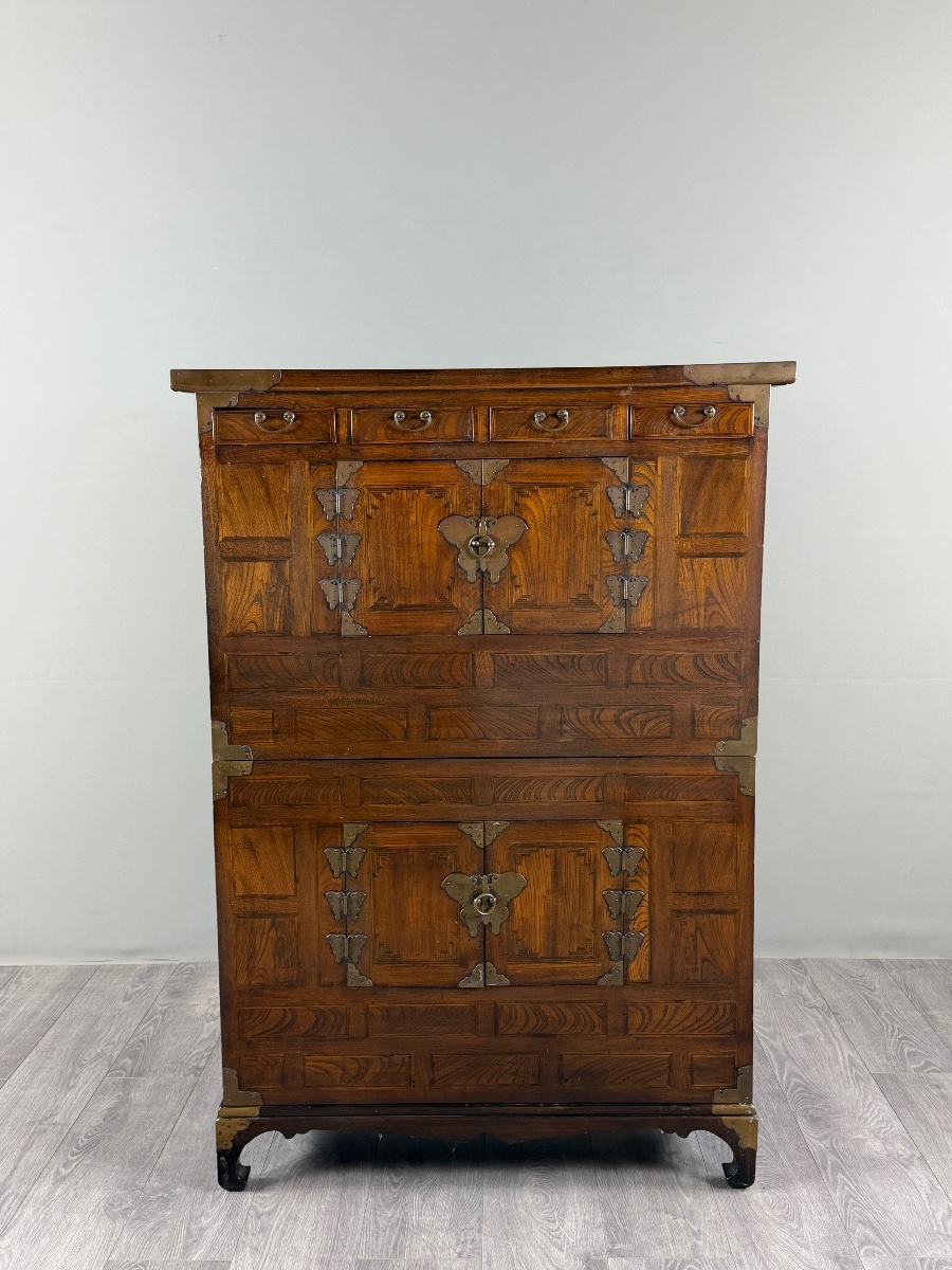 Cabinet coréen  à deux corps, XXe siècle-photo-2