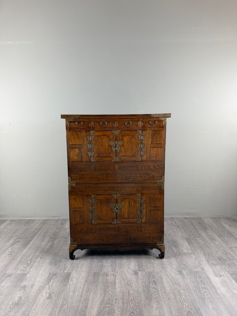 Cabinet coréen  à deux corps, XXe siècle-photo-4
