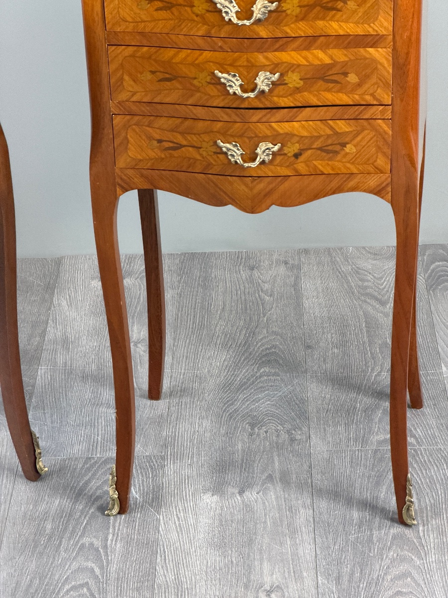 Paire de chevets de style Louis XV, XXe siècle-photo-2