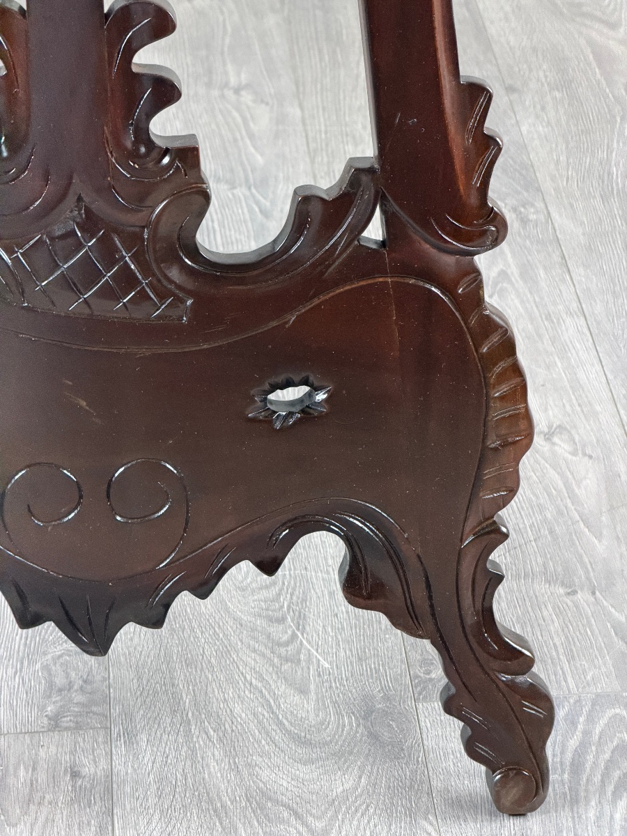 Chevalet de présentation en bois sculpté, XXe siècle-photo-6