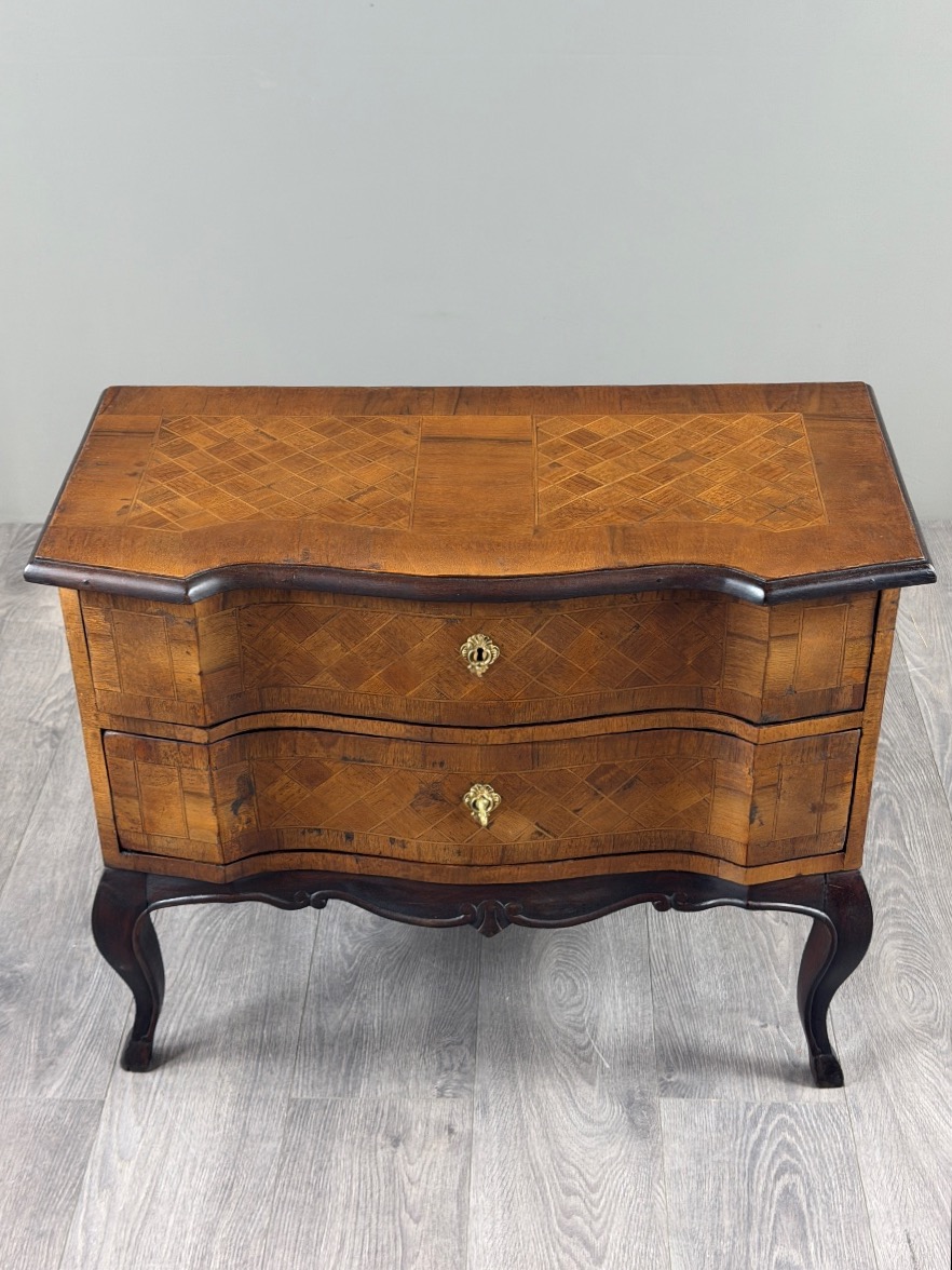 Louis XV-style Chest Of Drawers In Marquetry, 19th Century-photo-3
