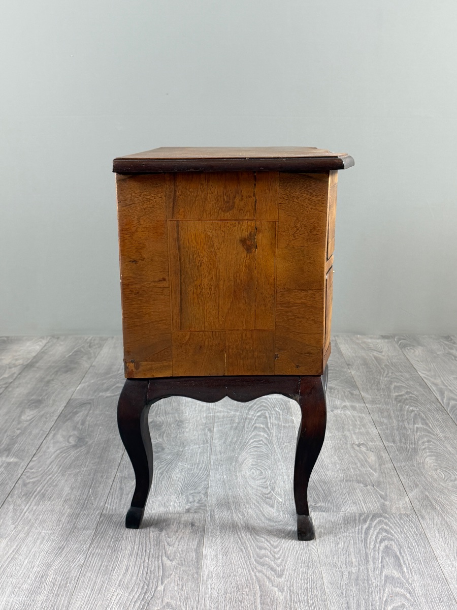 Louis XV-style Chest Of Drawers In Marquetry, 19th Century-photo-5