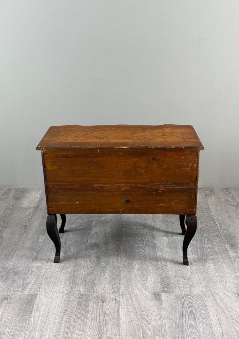 Louis XV-style Chest Of Drawers In Marquetry, 19th Century-photo-6