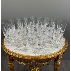Sèvres Crystal Glasses Set 33 Pieces 