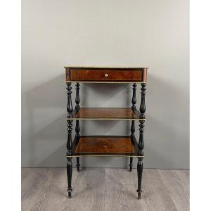 Napoleon III Side Table In Inlaid Wood 19th Century