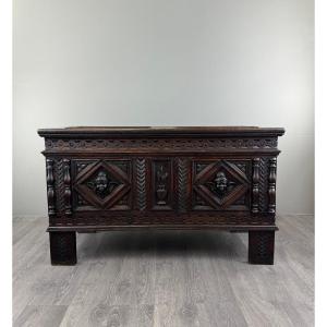 Antique Neo-renaissance Chest, 19th Century 