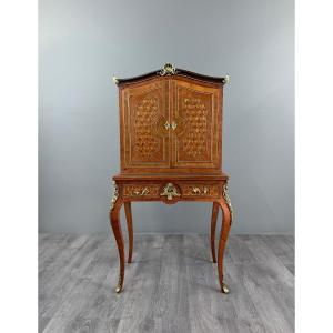 Secrétaire en marqueterie, Style Louis XV, début XXe siècle