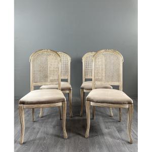 Suite de quatre chaises, XXe Siècle