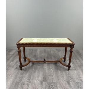 Louis XVI Style Bench Seat In Carved Wood, 19th Century