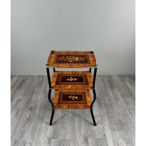 Marquetry Shelf, Napoleon III Style, 19th Century