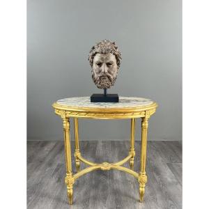 Sculptural Bronze Bust On Base, 20th Century