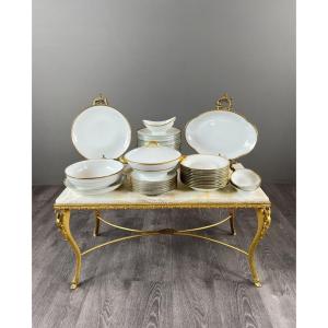 Service de table 45 pièces en porcelaine de Limoges, XXe Siècle