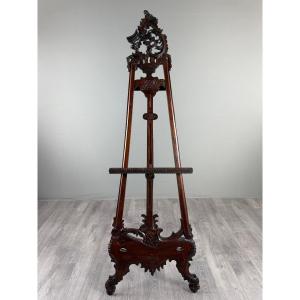 Chevalet en bois sculpté, XIXe siècle