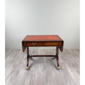 Game Table, Empire-style Mahogany Desk, 19th Century
