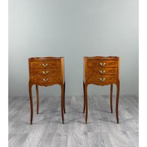 Paire de chevets de style Louis XV, XXe siècle