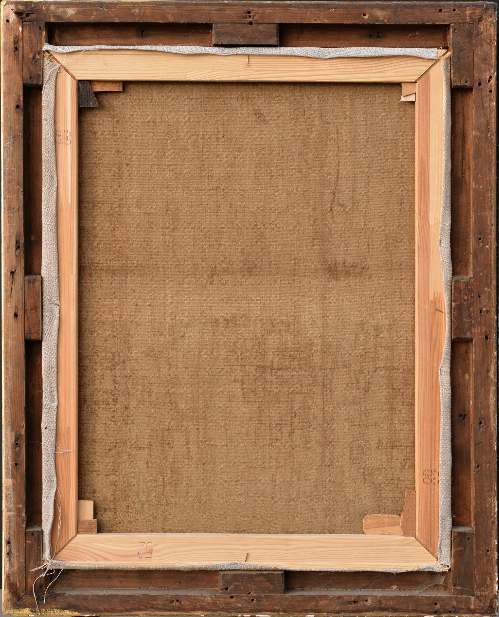 Portrait De Vieille Femme 1893 Par Le Célèbre Maître Russe, Peinture à l'Huile Sur Cadre En Toi-photo-2