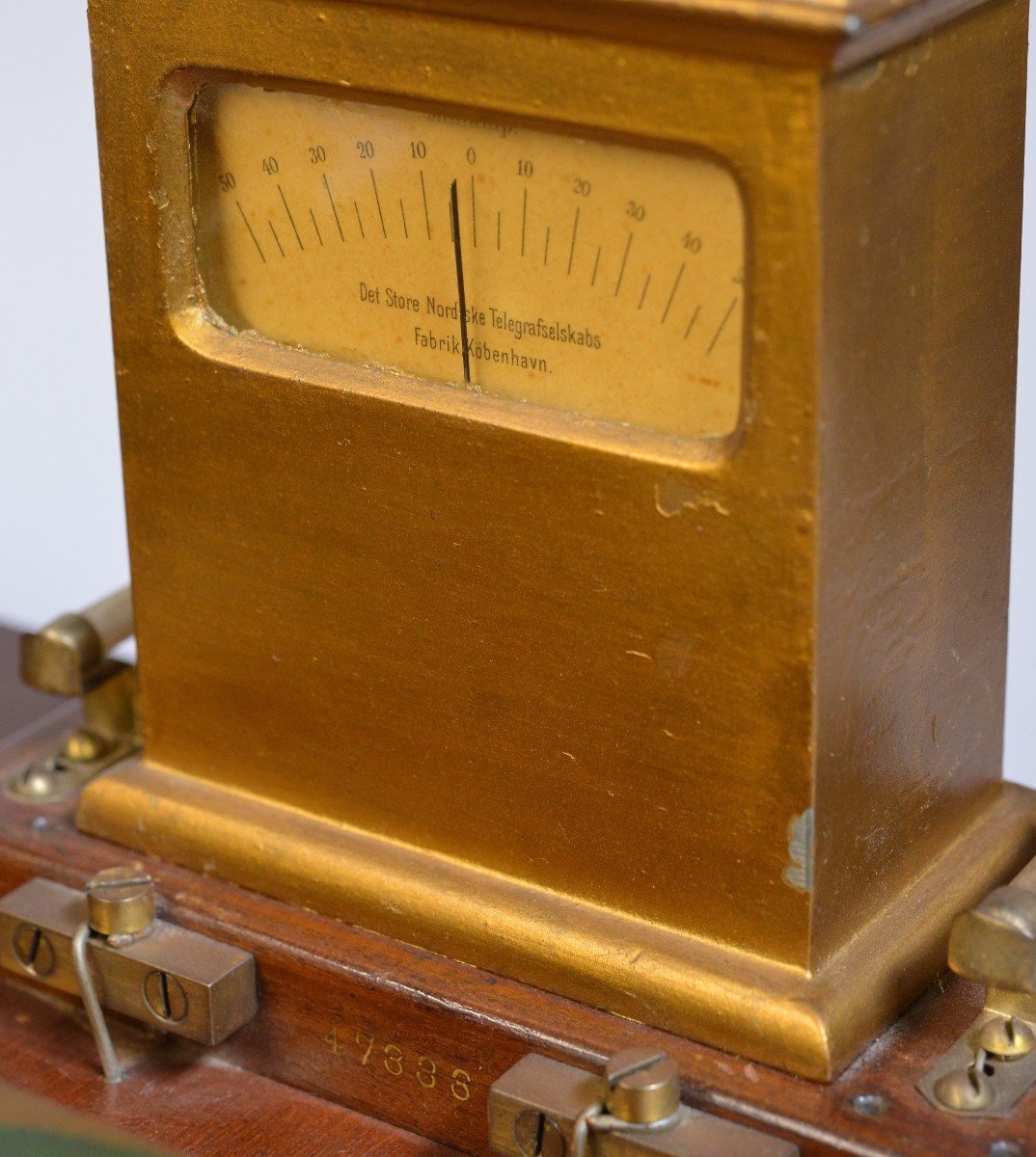 Antique Danish Snts Complete Telegraph Station Key Register Transmitter Sounder-photo-3