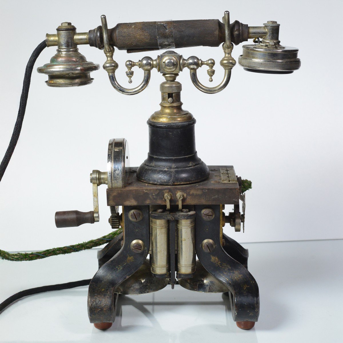 Antique L. M. Ericsson Ac110 Iron Skeleton Telephone Taxen Eiffel Dachshund #3 -photo-3