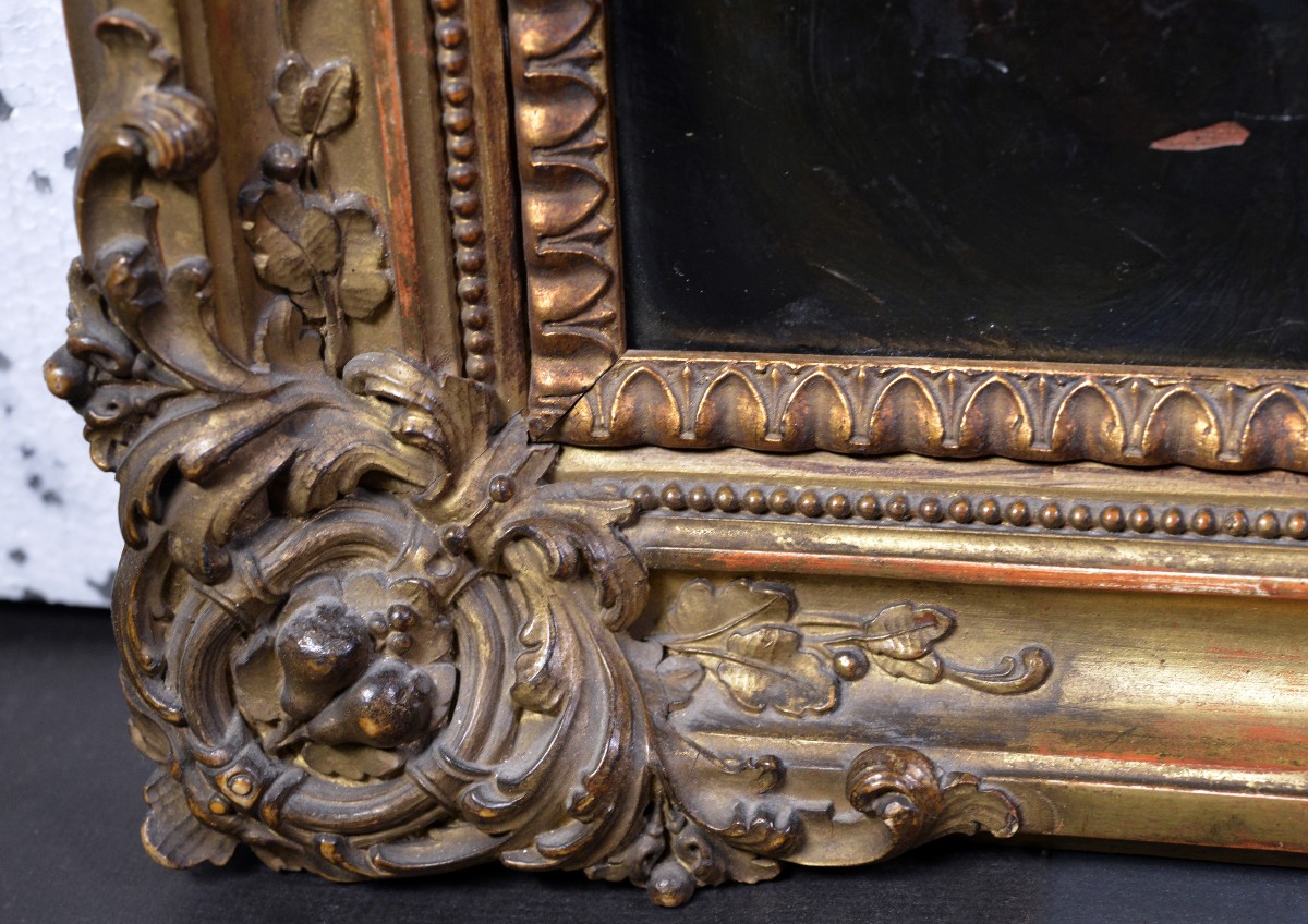 Antique 18th Century Neoclassical Oil Portrait Young Lady Turban Unknown Master-photo-4