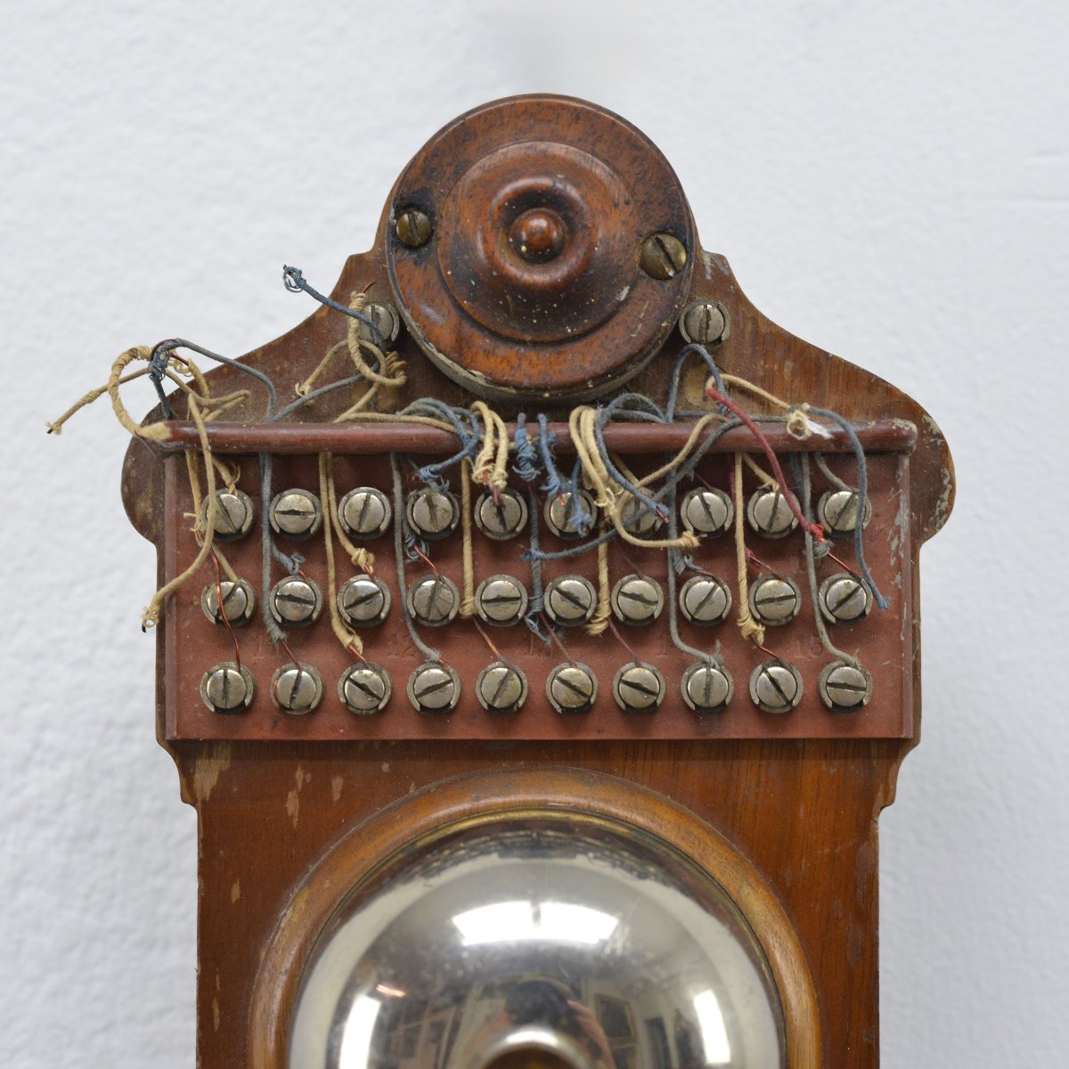Antique Wooden Wall Intercom Telephone Switchboard By L.m. Ericsson Type Ha 100-photo-2