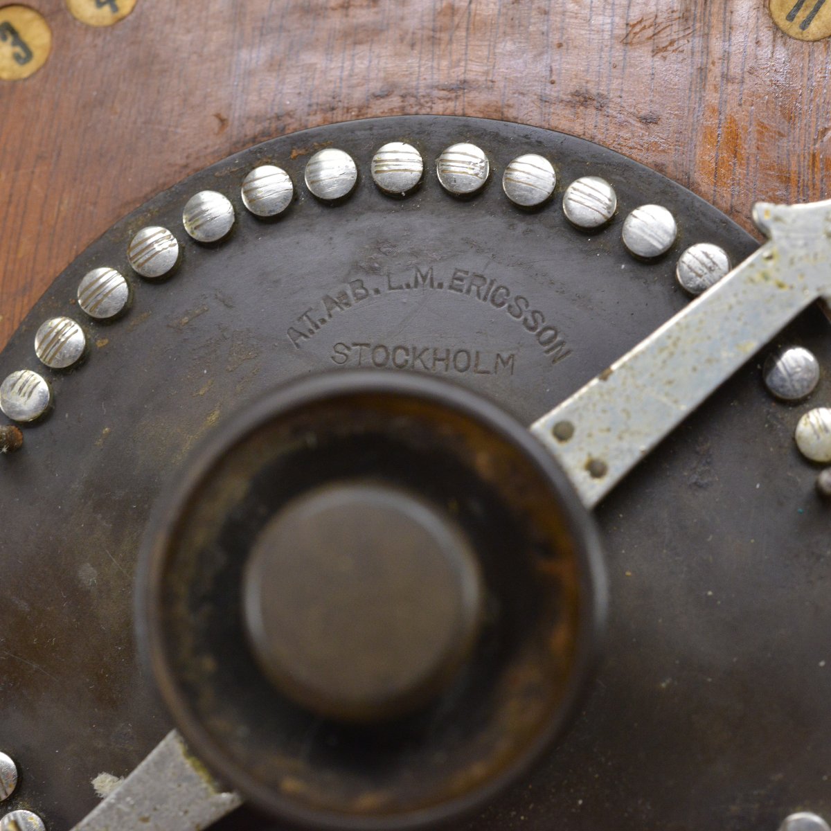 Antique Wooden Wall Intercom Telephone Switchboard By L.m. Ericsson Type Ha 100-photo-3
