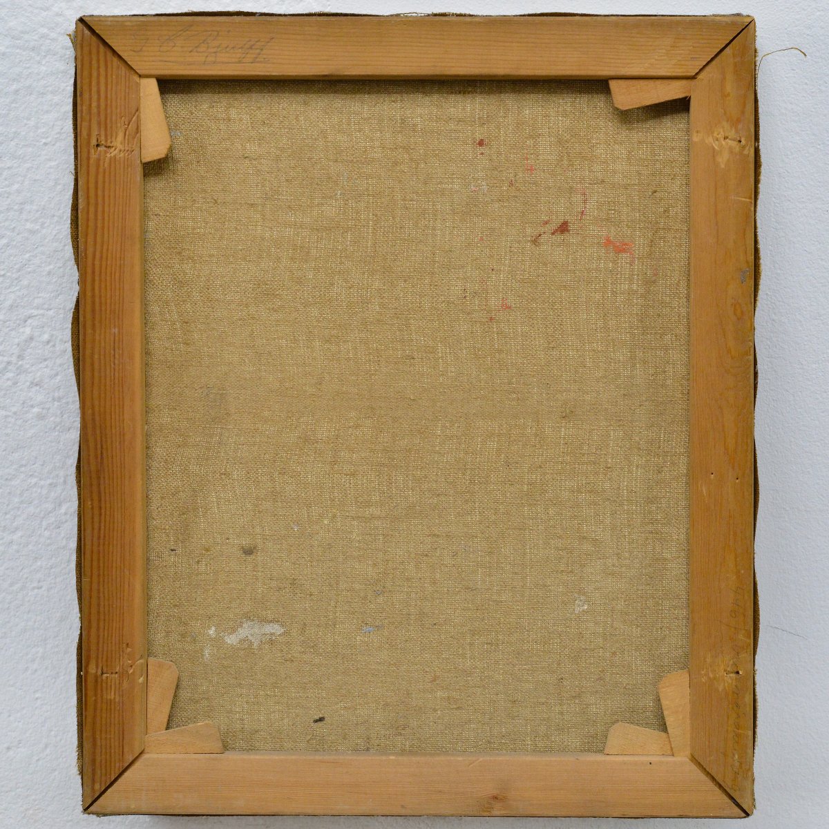 Ancienne peinture huile réaliste danoise 1920 marché poissons Copenhague signée-photo-4