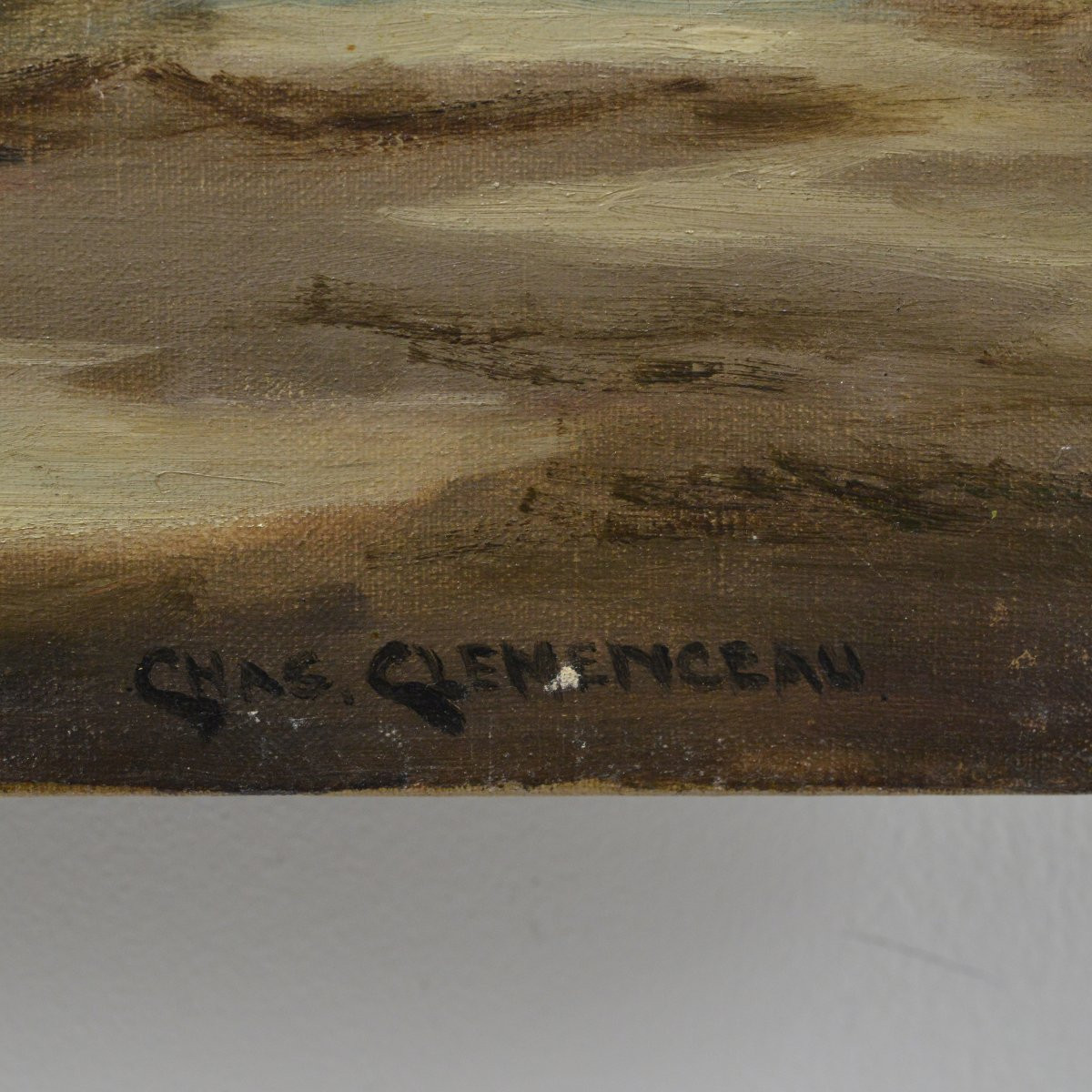 19th Century Romantic Seascape Oil Painting Waves Crashing Coastal Cliffs Signed-photo-3