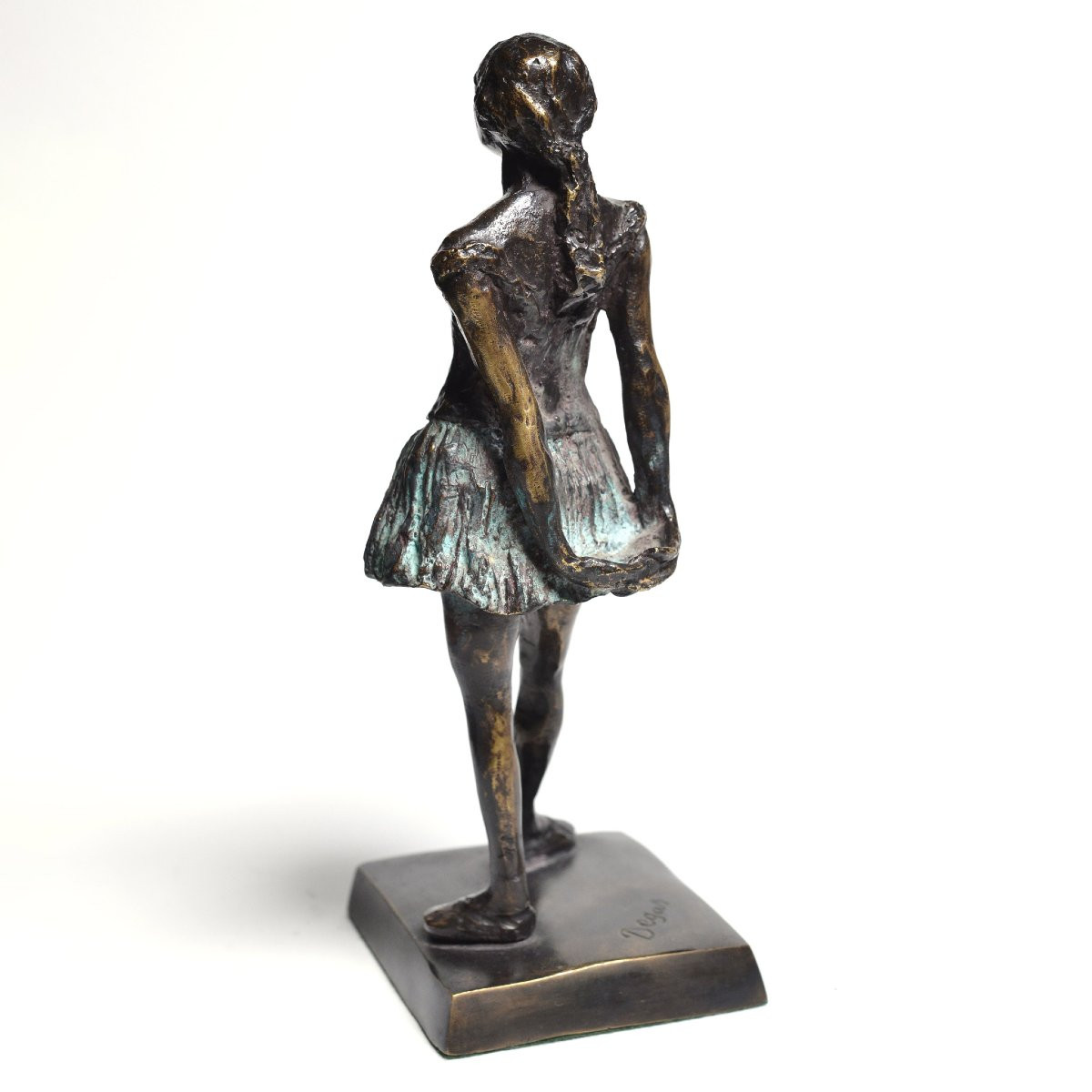 Apres Degas Francais Debut 20e Siecle Sculpture Bronze Bicolore Petite Danseuse-photo-4