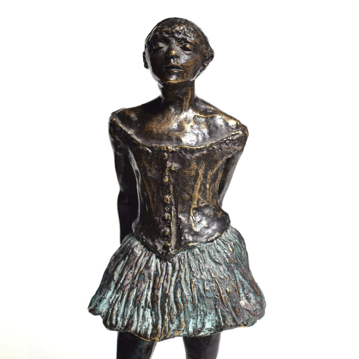 Apres Degas Francais Debut 20e Siecle Sculpture Bronze Bicolore Petite Danseuse-photo-1