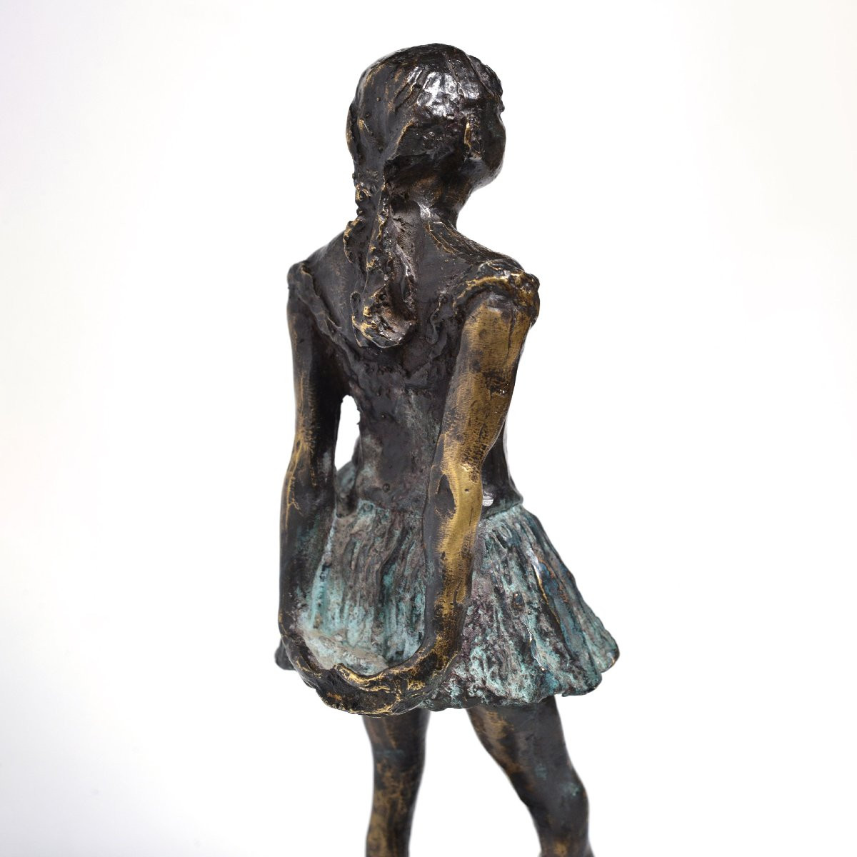 Apres Degas Francais Debut 20e Siecle Sculpture Bronze Bicolore Petite Danseuse-photo-3