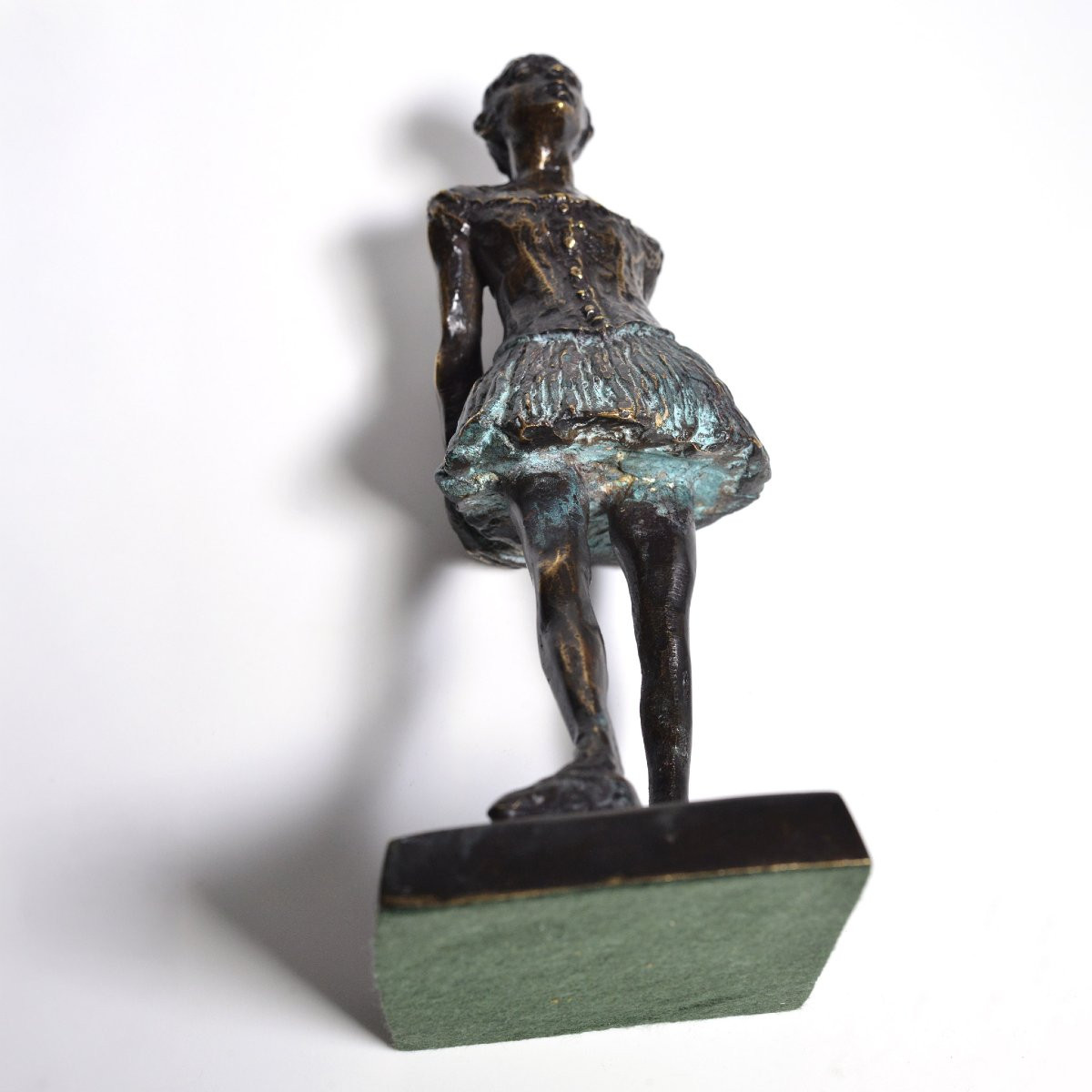 Apres Degas Francais Debut 20e Siecle Sculpture Bronze Bicolore Petite Danseuse-photo-4