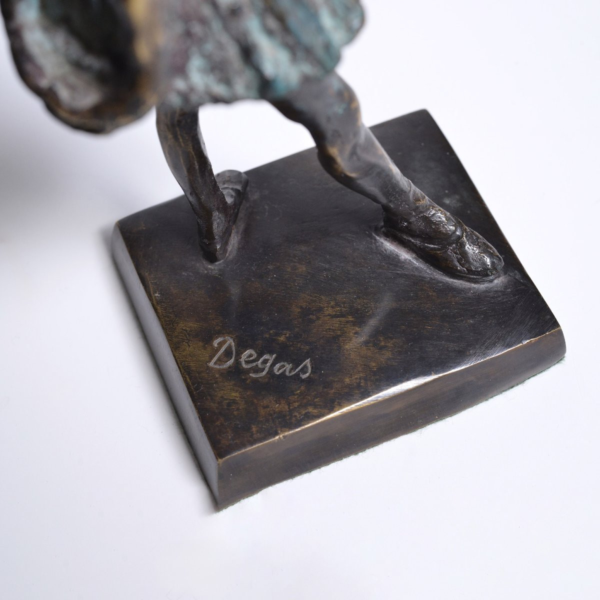 Apres Degas Francais Debut 20e Siecle Sculpture Bronze Bicolore Petite Danseuse-photo-5
