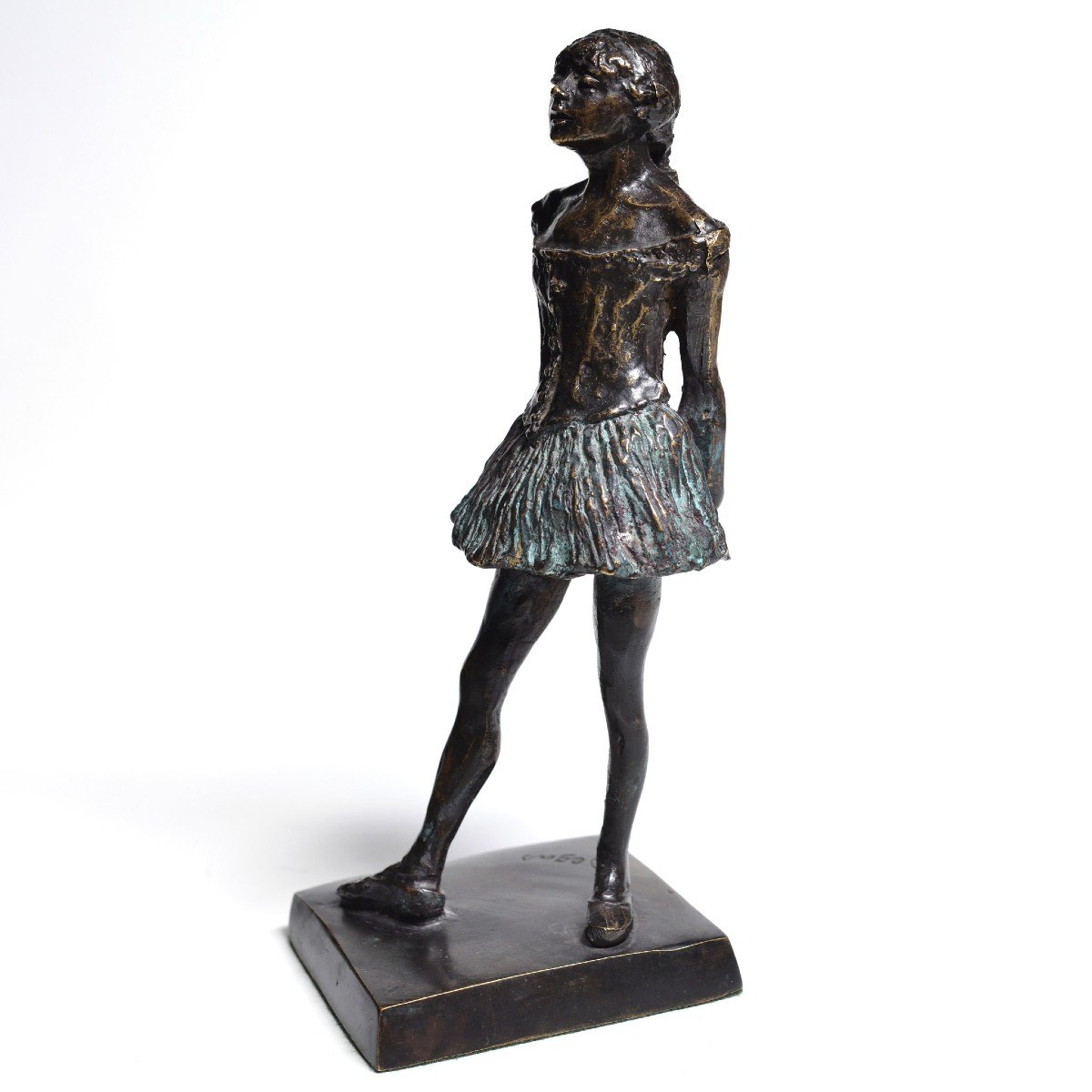 Apres Degas Francais Debut 20e Siecle Sculpture Bronze Bicolore Petite Danseuse