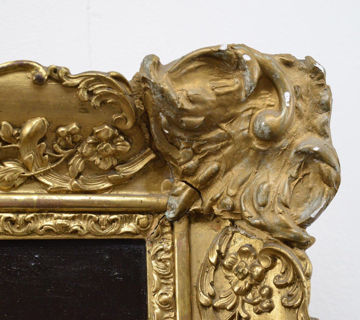 Original Milieu 19e Siecle Suedois Academique Huile Portrait Dame en Bonnet Encadre-photo-4
