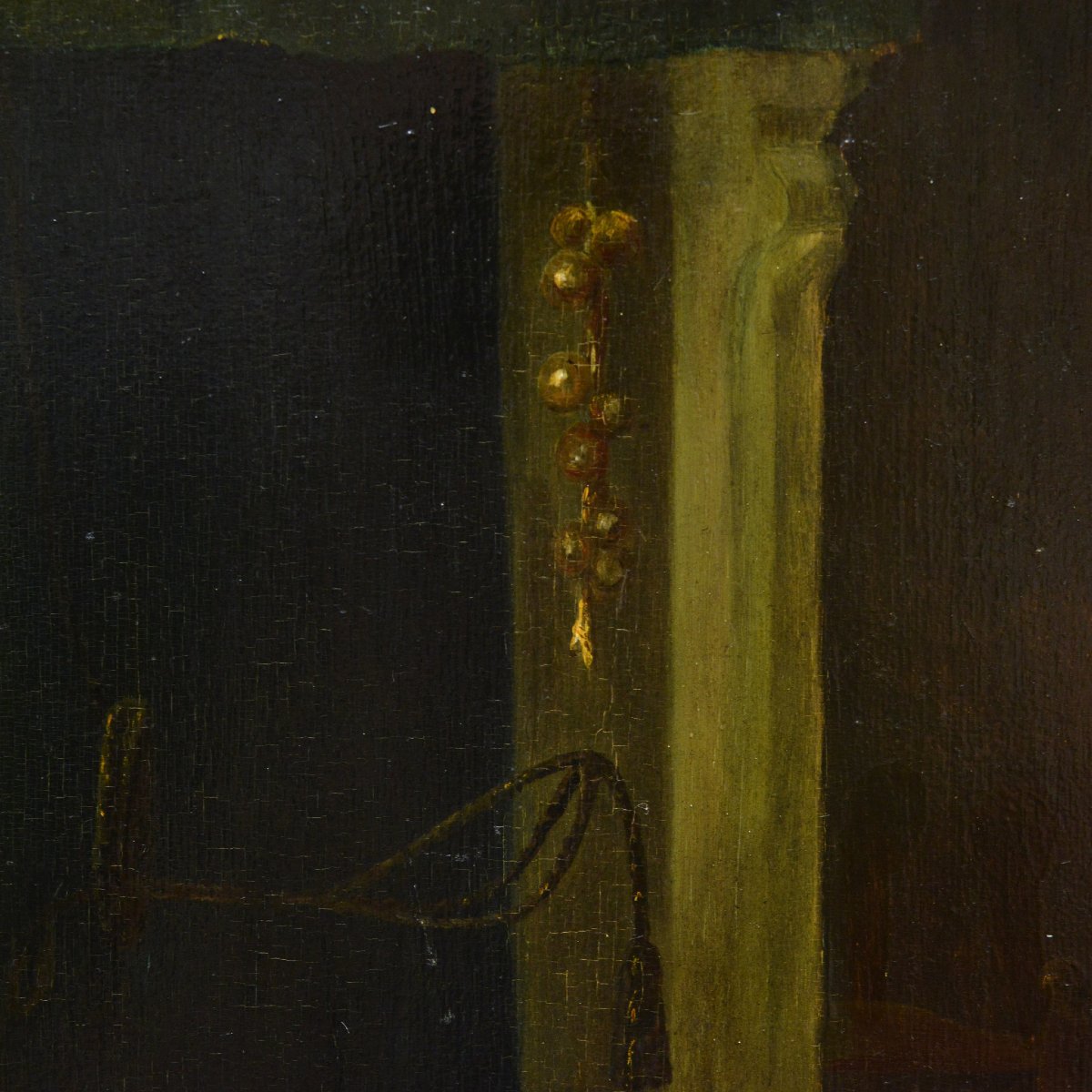 19e Siecle d apres van Brekelenkam Scene de Genre Hollandaise La Priere Huile Panneau-photo-4