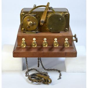 Antique Danish Snts Morse Telegraph Register Wheatstone Transmitter 