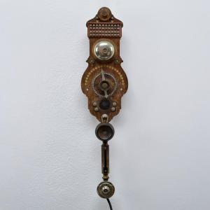 Antique Wooden Wall Intercom Telephone Switchboard By L.m. Ericsson Type Ha 100