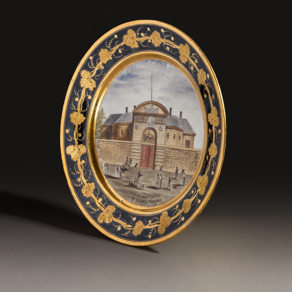 Darte Frères - assiette de table à décor topographique, époque Consulat, Empire-photo-2