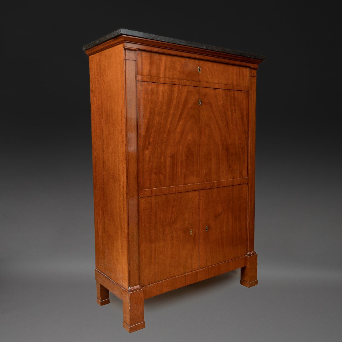 Jean Antoine Bruns - Secrétaire Princier In Mahogany - Delivered For Chantilly In 1816-photo-2