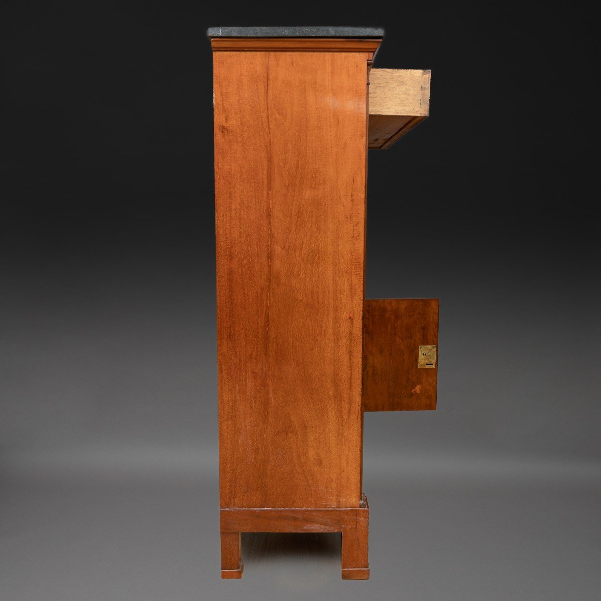 Jean Antoine Bruns - Secrétaire Princier In Mahogany - Delivered For Chantilly In 1816-photo-3