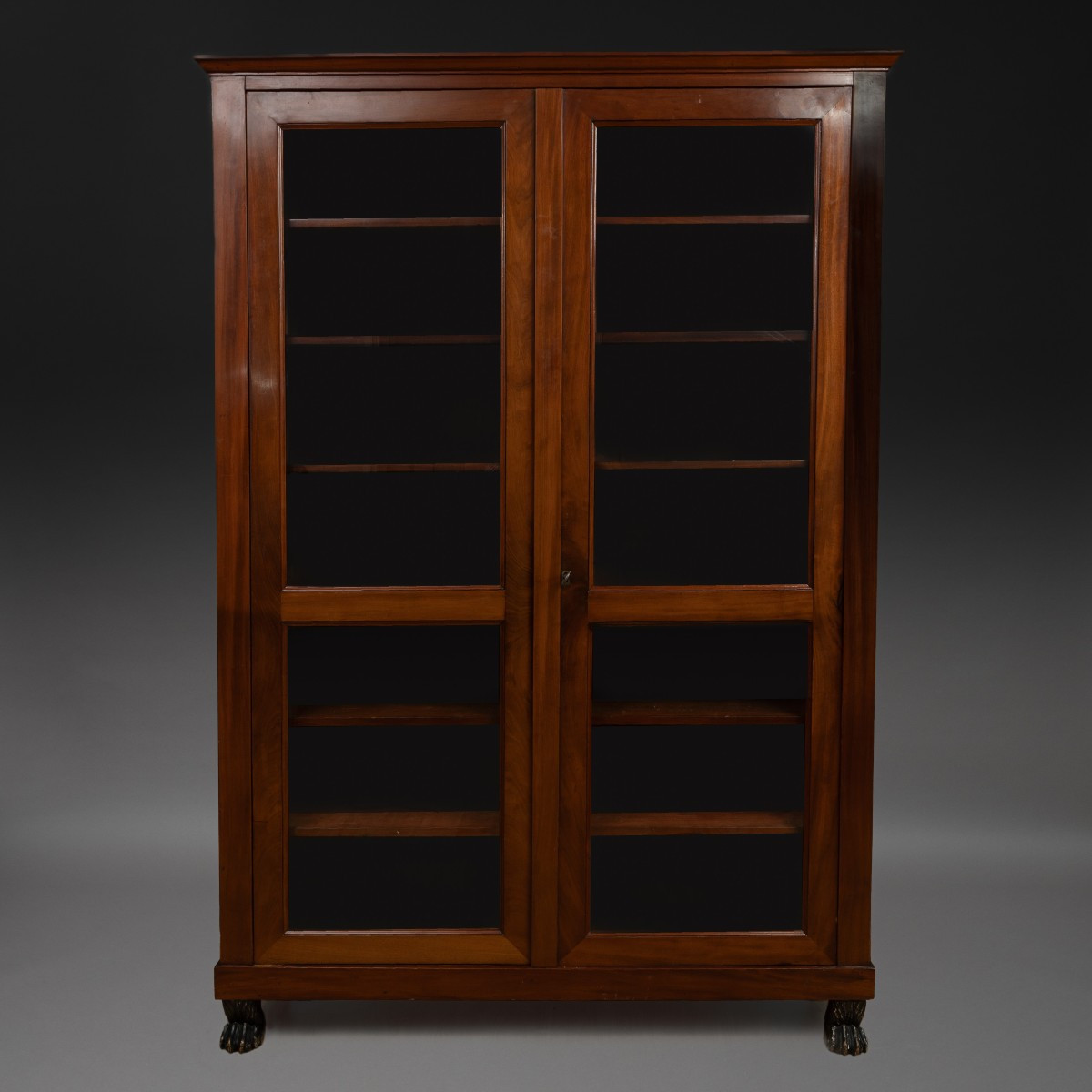 Paris, vers 1800 - bibliothèque ou armoire vitrée en acajou - époque Consulat, Empire