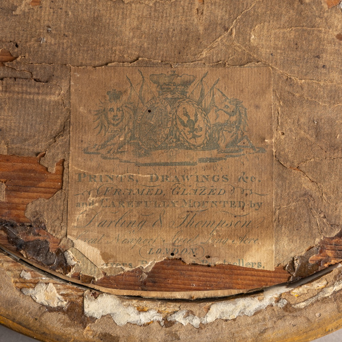 Italie, vers 1790 - ruines romaines, genre du Grand Tour et cadre d'époque Louis XVI-photo-3