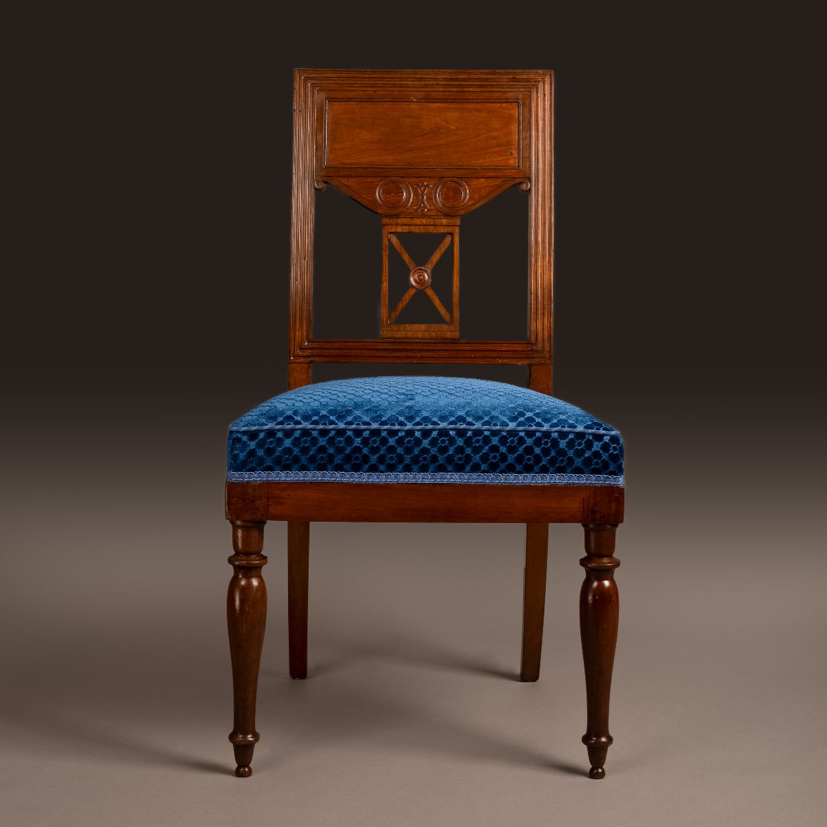 Jacob Frères, chaise impériale en acajou, livrée pour Louis Bonaparte et Hortense, rue Cerutti -photo-2