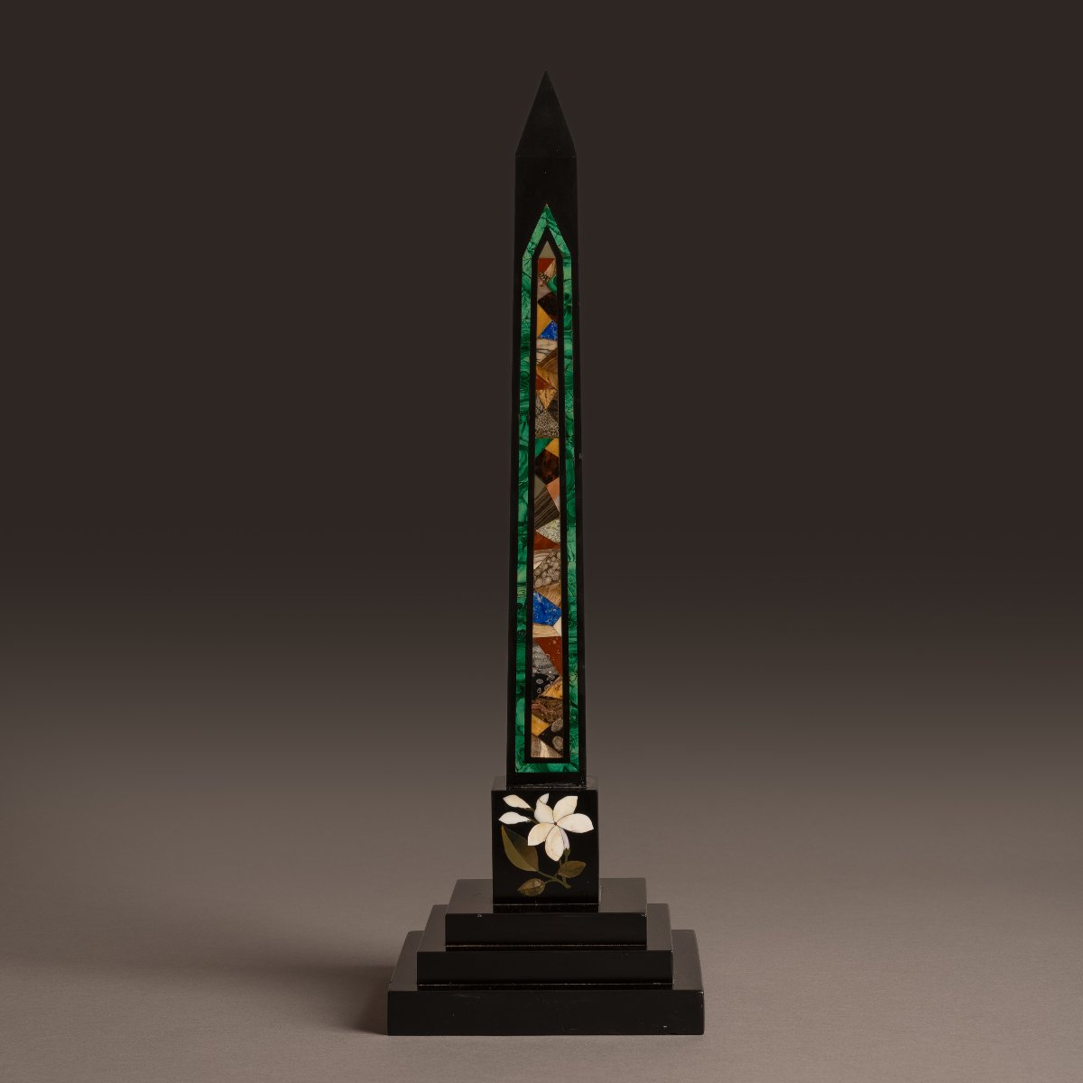 Ashford, Circa 1840 - Derbyshire Grand Tour Sample Obelisk - Pietra Dura-photo-3
